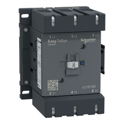 Picture of Contactor,Easy TeSys Control,LC1E,3P(3NO),AC-3,<=440V,120A,415V AC coil,50Hz