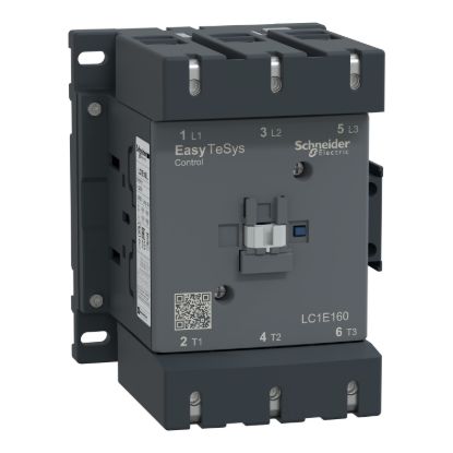 Picture of Contactor,Easy TeSys Control,LC1E,3P(3NO),AC-3,<=440V,160A,24V AC coil,50Hz