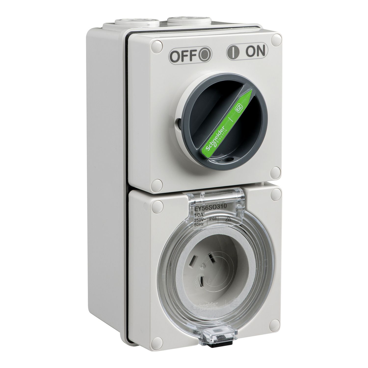 Picture of Switched Socket, Easy56, 3 Pin, 10A, 250V