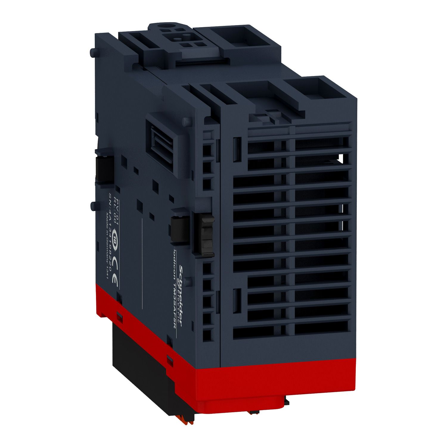 Picture of Safety module, Modicon TM3, 1 Function, Cat 4 PL e/SIL CL3 (spring) 24 VDC