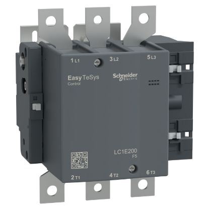 Picture of Contactor,Easy TeSys Control,LC1E,3P(3NO),AC-3,<=440V,200A,110V AC coil,50Hz