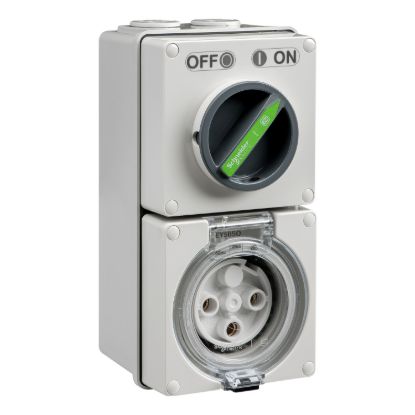 Picture of Switched Socket, Easy56, 3 Pin, 32A, 250V