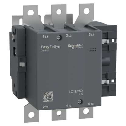 Picture of Contactor,Easy TeSys Control,LC1E,3P(3NO),AC-3,<=440V,250A,240V AC coil,50Hz