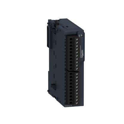 Picture of Analog input module, Modicon TM3, 4 / temperature inputs (screw) 24 VDC