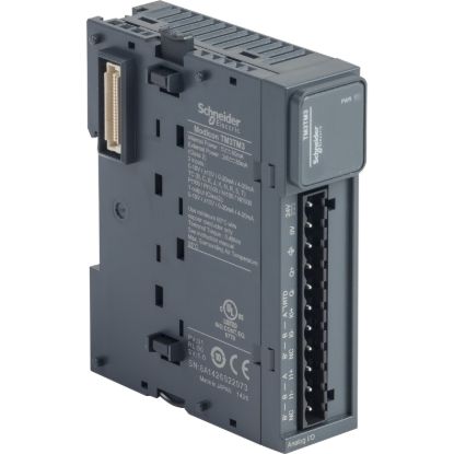 Picture of Input/output analog module, Modicon TM3, 2 or temperature inputs, 1 output (screw) 24 VDC