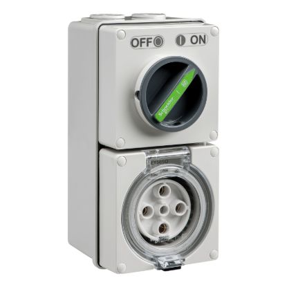 Picture of Switched Socket, Easy56, 5 Pin, 32A, 500V