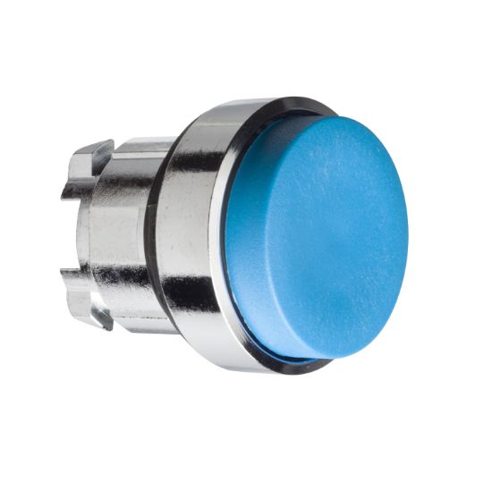 Picture of Head for non illuminated push button, Harmony XB4, blue projecting pushbutton 22mm push unmarked