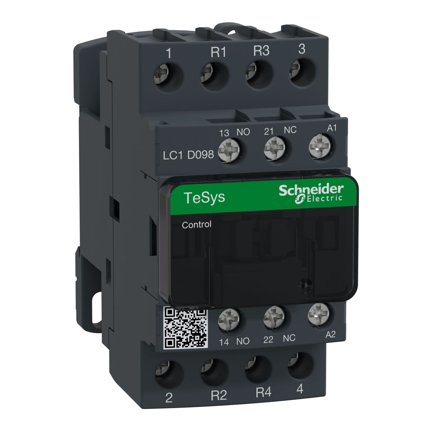Picture of Contactor, TeSys Deca, 4P(2NO+2NC), AC-1, <=440V, 25A, 240VAC 50/60Hz coil, screw clamp terminal