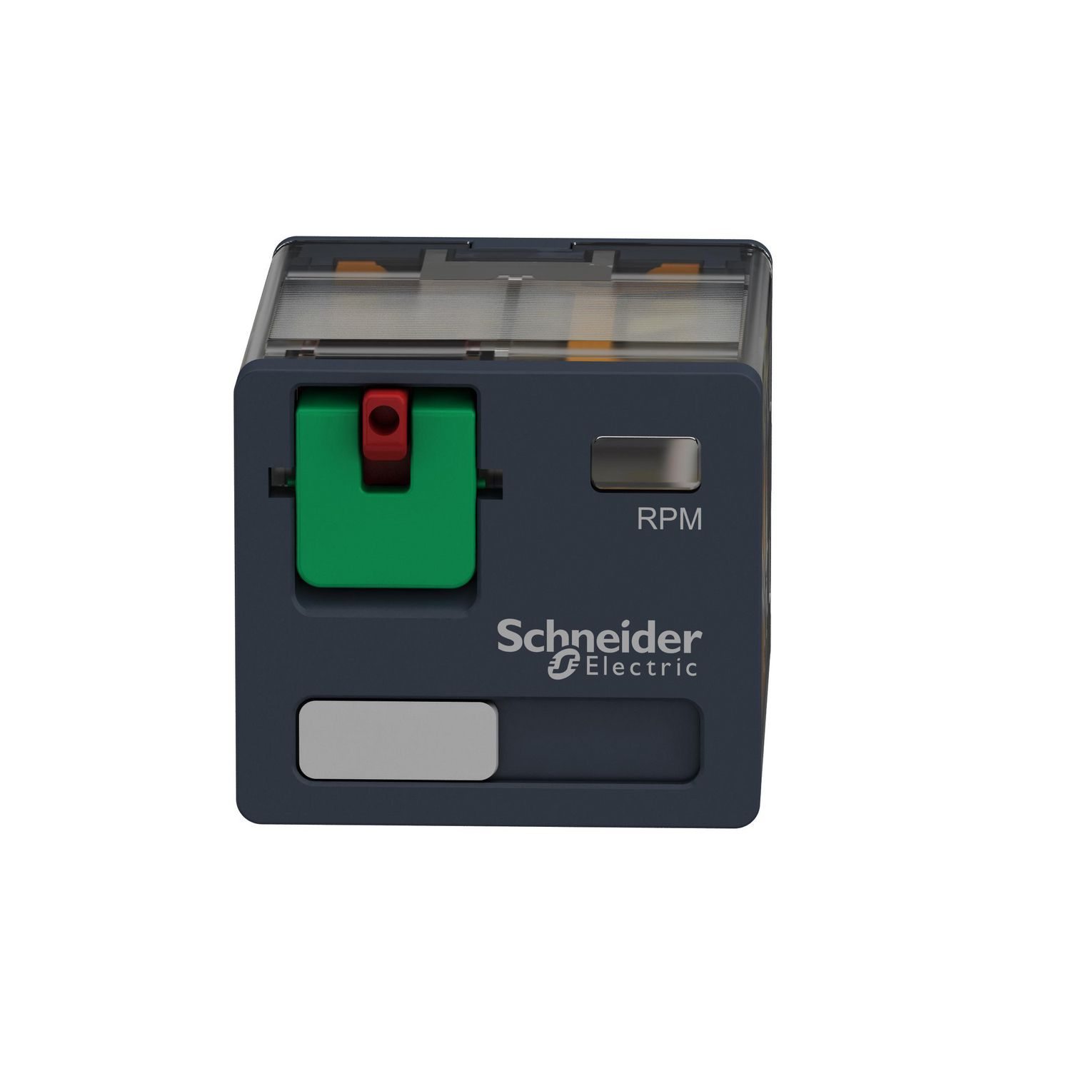 Picture of Power plug in relay, Harmony, 15A, 3CO, lockable test button, 48V AC