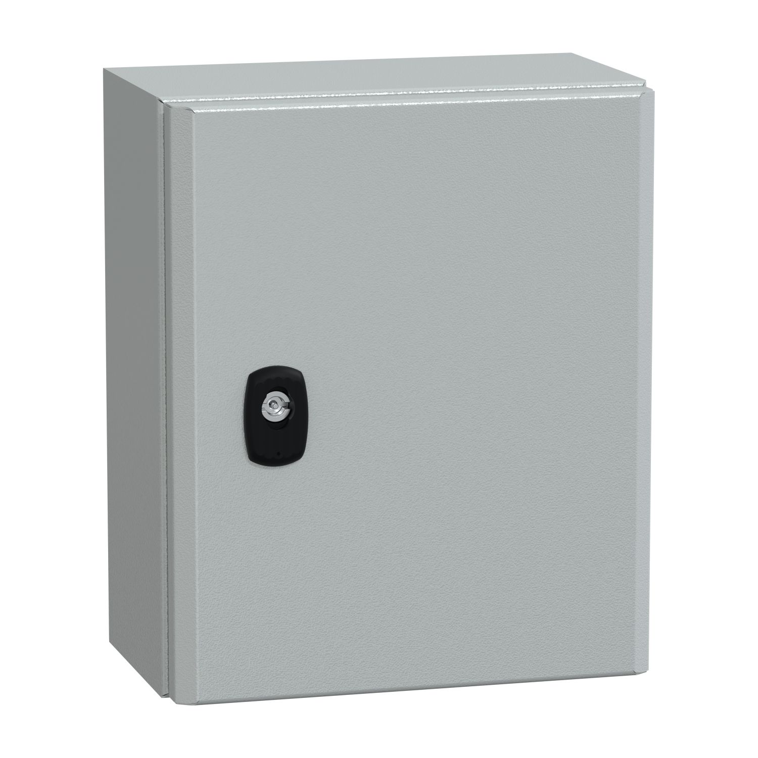 Picture of Wall mounted steel enclosure, Spacial S3D, plain door, with mounting plate, 300x250x150mm, IP66, IK10