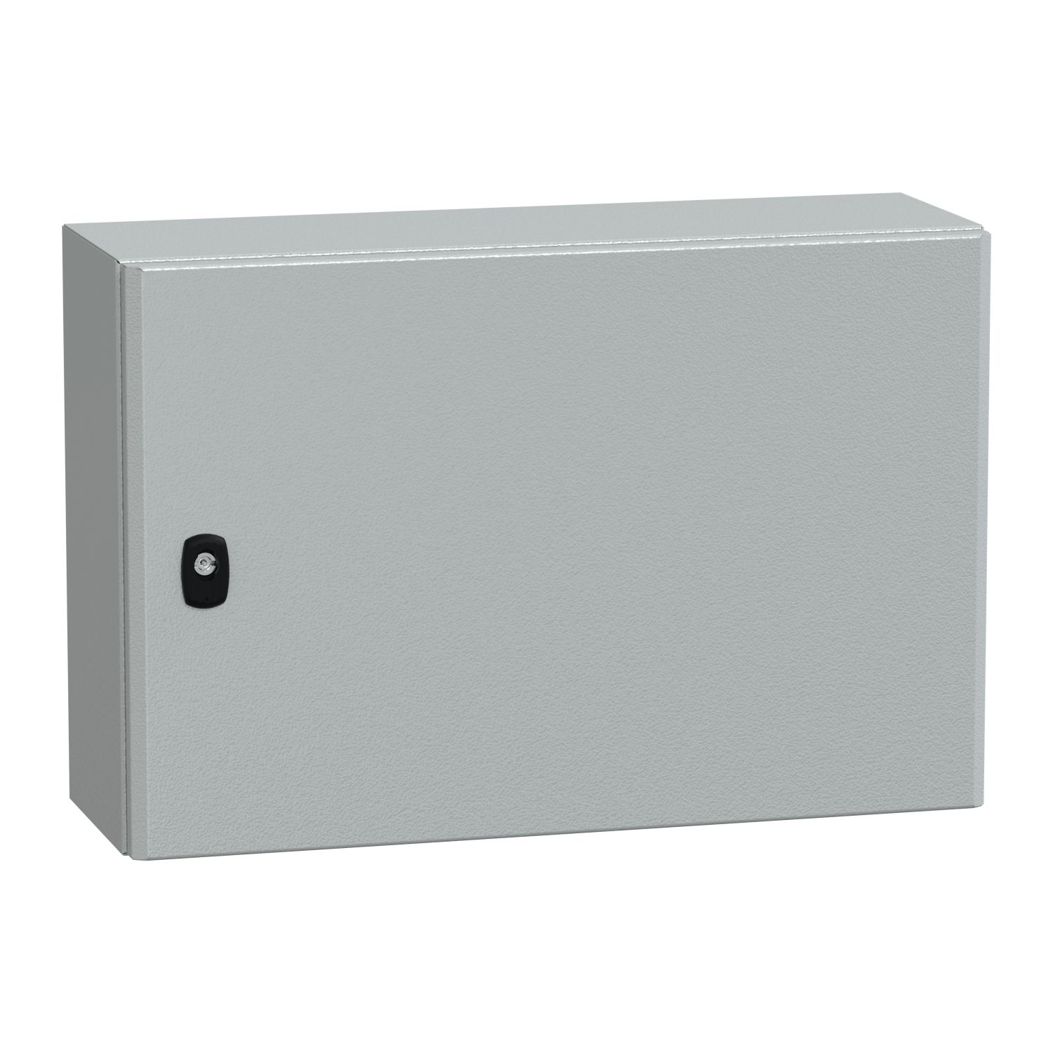 Picture of Wall mounted steel enclosure, Spacial S3D, plain door, with mounting plate, 400x600x200mm, IP66, IK10