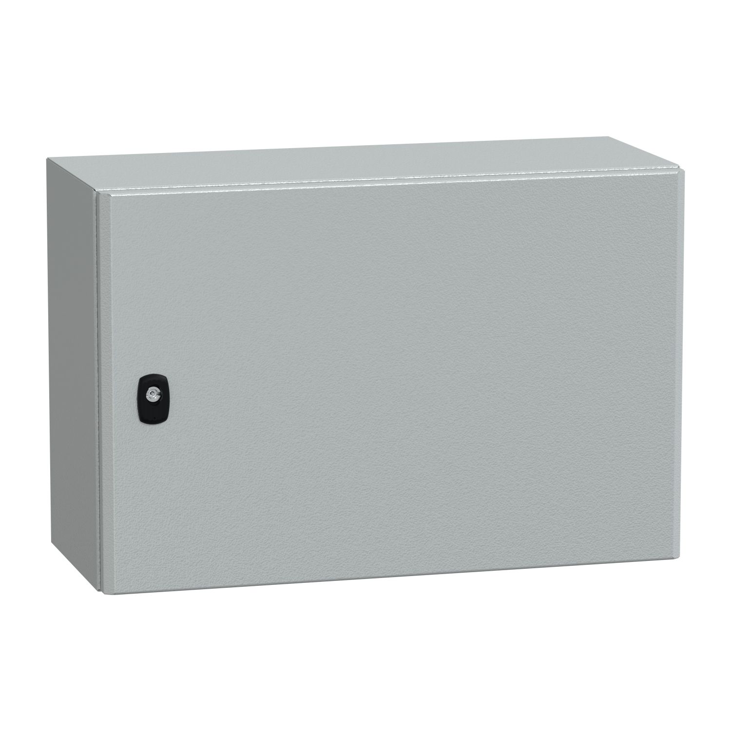 Picture of Wall mounted steel enclosure, Spacial S3D, plain door, with mounting plate, 400x600x250mm, IP66, IK10