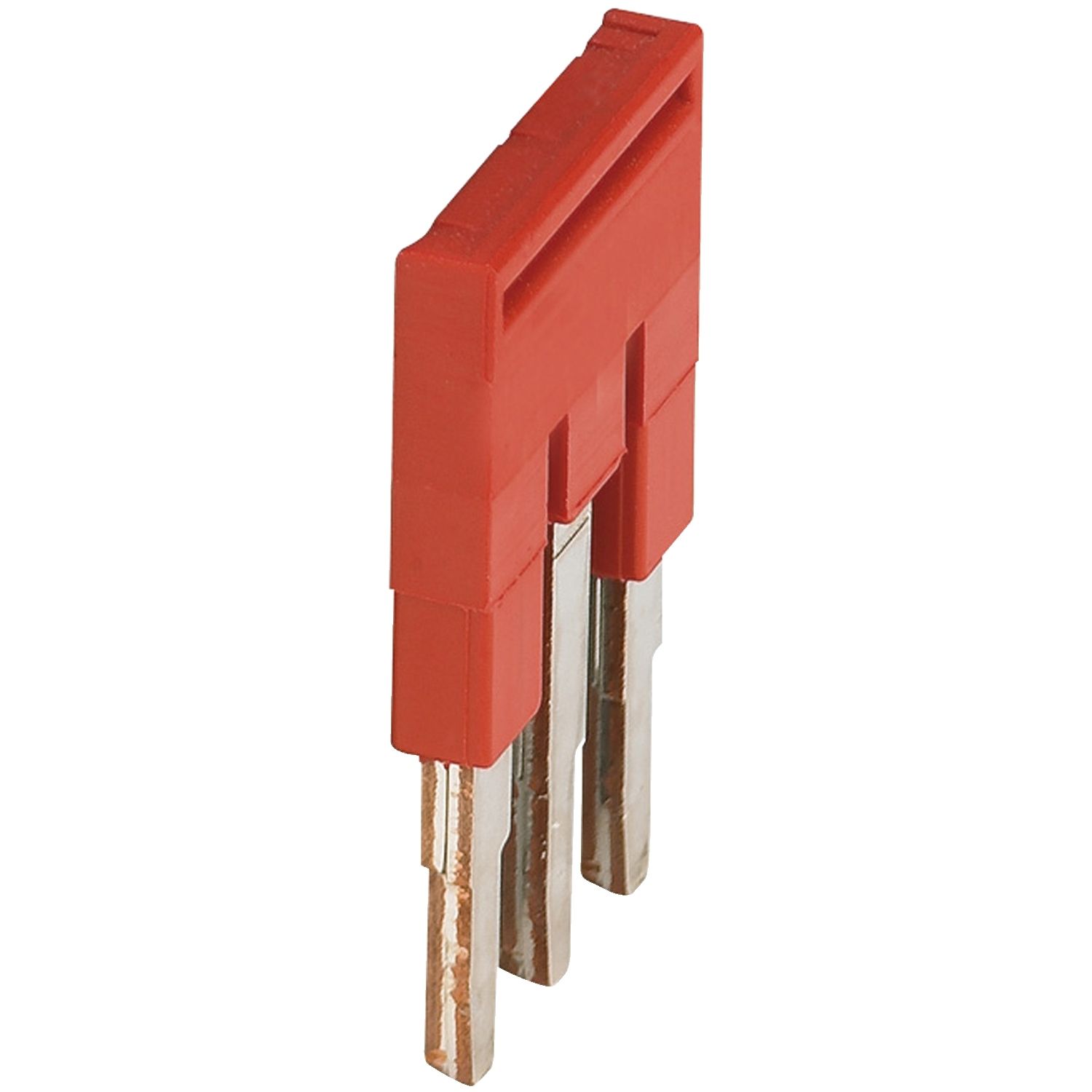 Picture of Plug-in bridge, Linergy TR, 3 points, for 2.5mmÂ² terminal blocks, red, 3 way, set of 50
