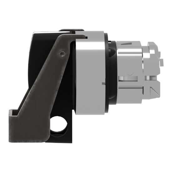 Picture of Head for selector switch, Harmony XB4, black, 22mm, 3 positions, stay put