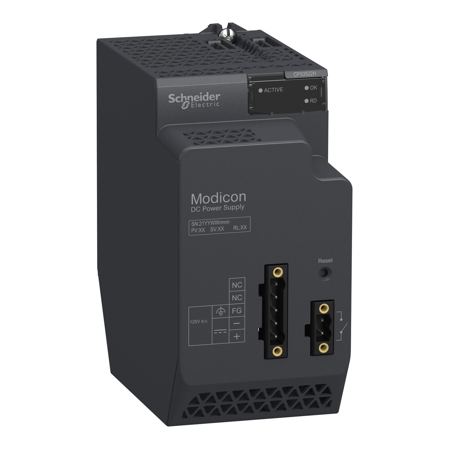 Picture of redundant power supply module X80 - 125 V DC - for severe environments
