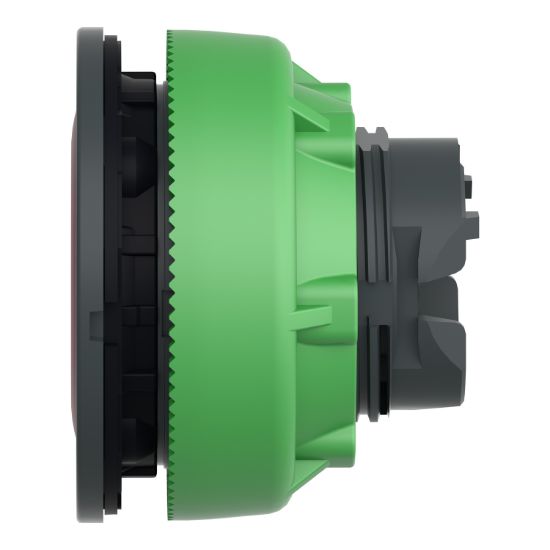 Picture of Head for illuminated push button, Harmony XB5, plastic, red flush mounted, 30mm, universal LED, illuminated ring