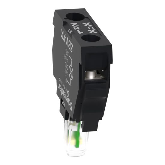 Picture of Light block, Harmony XB4 XB5, white, for head 22mm, universal LED, screw clamp terminals, 24V AC DC