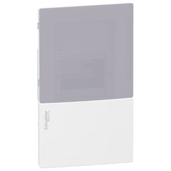 Picture of Enclosure, Resi9 MP, flush mounting, 1 row of 4 modules, IP40, translucid door, 1 earth terminal block