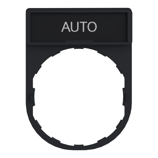 Picture of Harmony XB4, Legend holder 30 x 40 mm, plastic, with legend 8 x 27 mm, marked AUTO