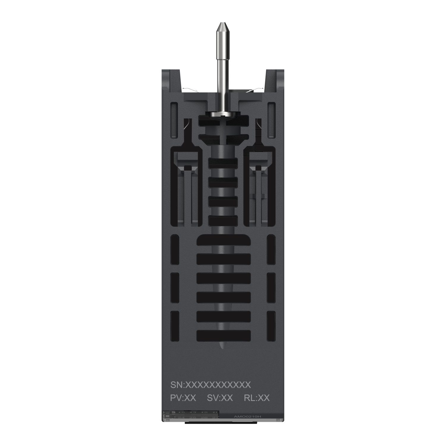 Picture of Analog isolated high level output module, Modicon X80, 2 outputs, 0 to 20mA / 4 to 20mA, 10V positive or negative, for severe environments