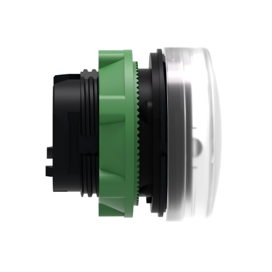 Picture of Head for pilot light, Harmony XB5, metal, white, 22mm, plain lens for BA9s bulb