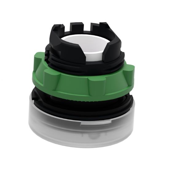 Picture of Head for Pilot light, Harmony XB5, plastic, white, 22mm, universal LED, plain lens