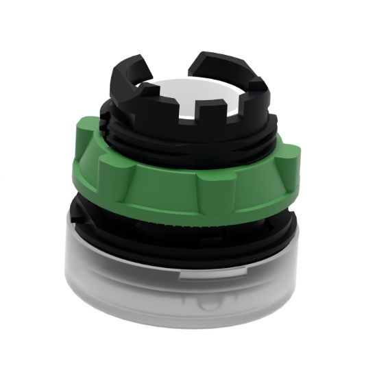 Picture of Head for pilot head, Harmony XB5, plastic, white, 22mm, plain lens, BA9s base fitting