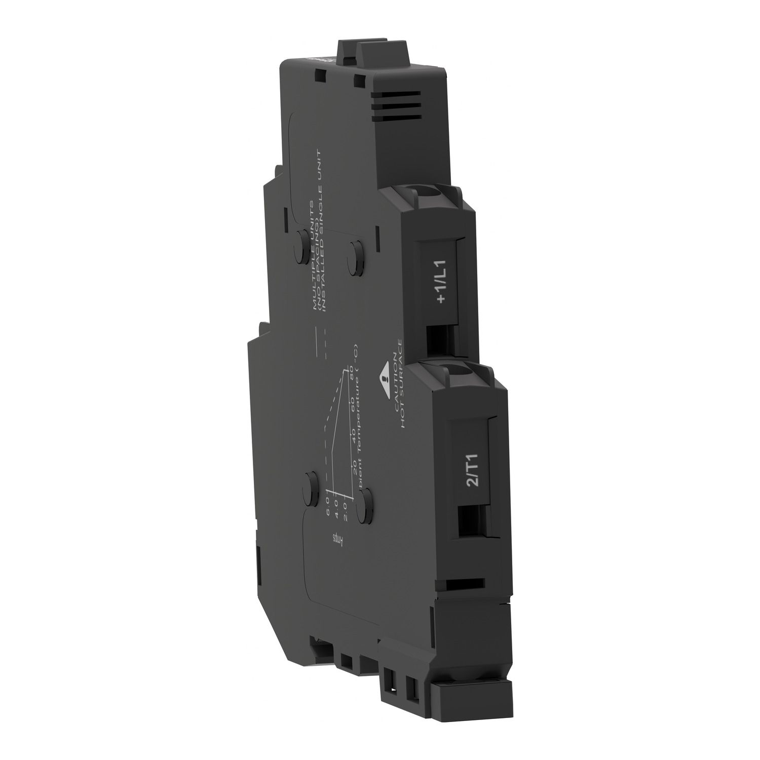 Picture of Solid state modular relay, Harmony Solid State Relays, 6A, DIN rail mount, zero voltage switching, input 18…36V AC, output 24...280V AC