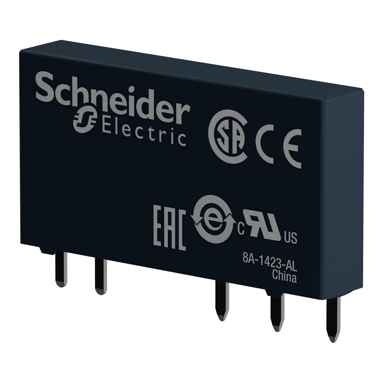 Picture of Slim interface plug in relay, Harmony Electromechanical Relays, 6A, 1CO, standard, 12V DC
