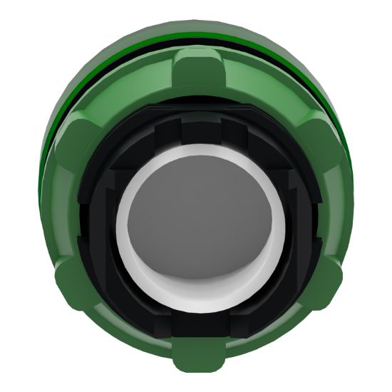 Picture of Head for pilot light, Harmony XB5, green, 22mm, with grooved lens, universal LED