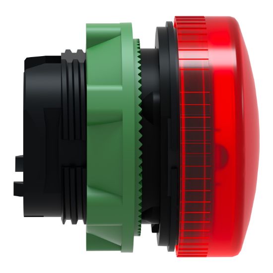 Picture of Head for pilot light, Harmony XB5, metal, red, 22mm, plain lens for BA9s bulb