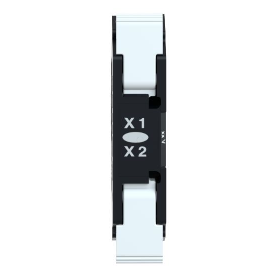 Picture of Light block for head 22mm, Harmony XB4, green, integral LED, spring clamp terminal, 110â€¦120V AC