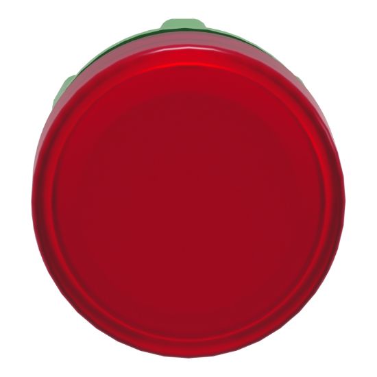 Picture of Head for Pilot light, Harmony XB5, plastic, red, 22mm, universal LED, plain lens