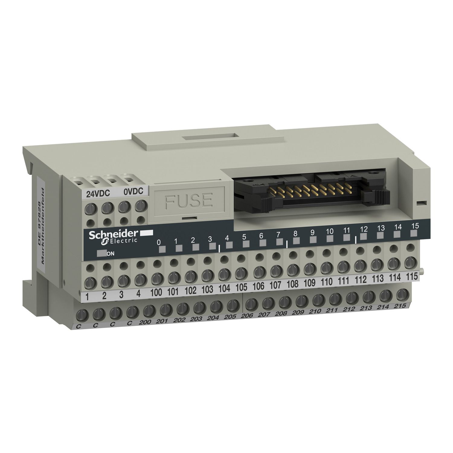 Picture of passive connection sub-base ABE7 - 16 inputs or outputs - Led