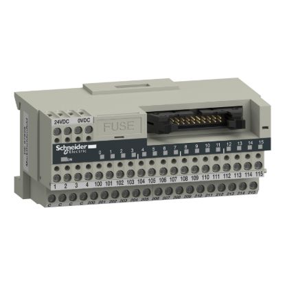 Picture of passive connection sub-base ABE7 - 16 inputs or outputs - Led