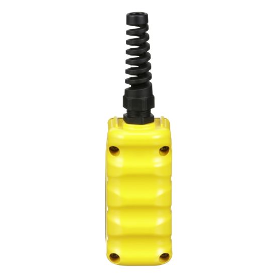 Picture of Pendant station, Harmony 9001B, mechanical interlock, yellow, single speed, 5A, 600V AC, marked Up-Down legend