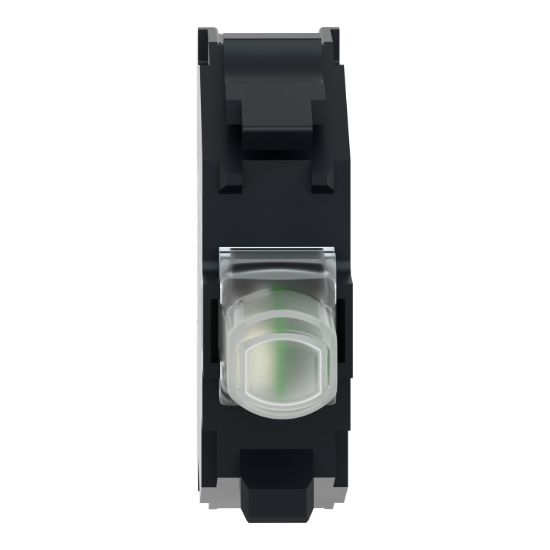 Picture of Light block for head 22mm, Harmony XB4, green, integral LED, screw clamp terminal, 12V AC DC