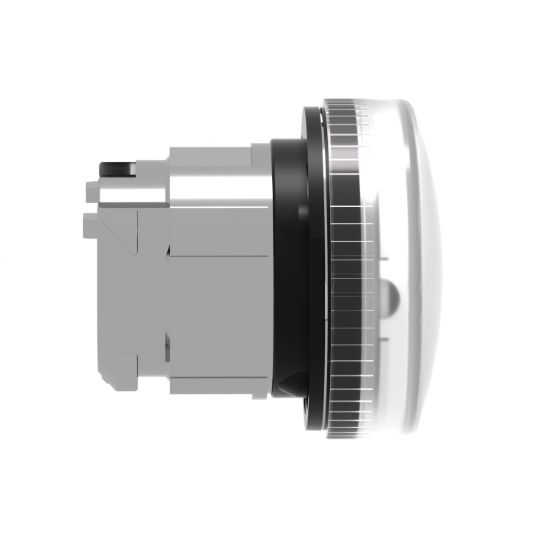 Picture of Head for pilot light, Harmony XB4, metal, white, 22mm, plain lens for BA9s bulb