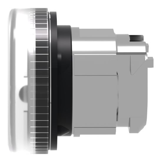 Picture of Head for pilot light, Harmony XB4, metal, white, 22mm, plain lens for BA9s bulb
