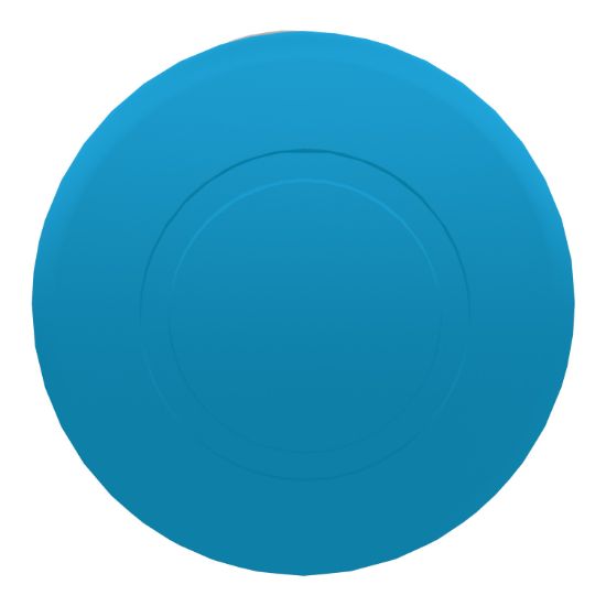 Picture of Head for non illuminated push button, Harmony XB4, blue mushroom 40mm, 22mm, latching, push-pull to release, unmarked