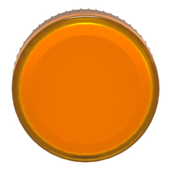 Picture of Head for pilot light, Harmony XB4, metal, orange, 22mm, plain lens for BA9s bulb