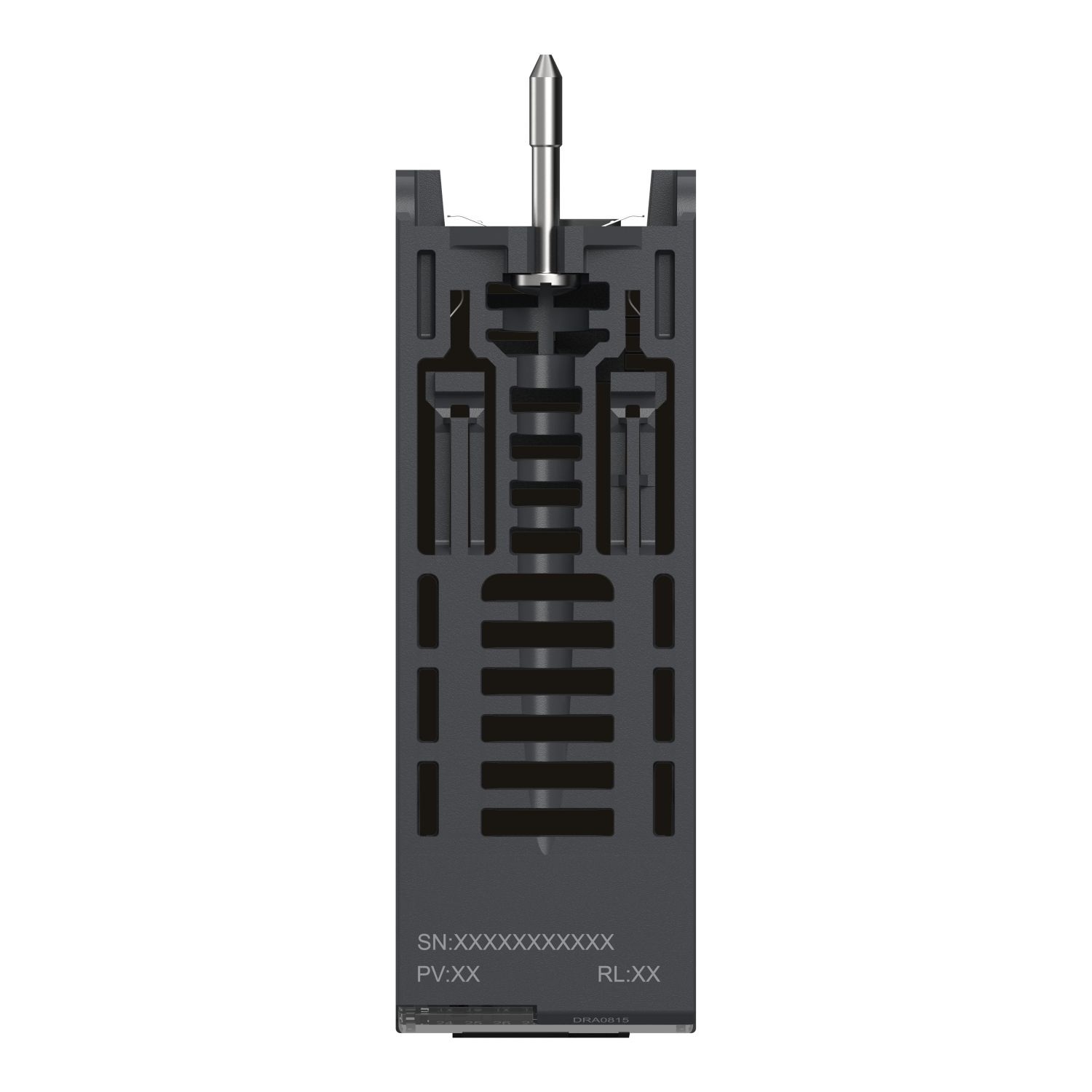 Picture of discrete output module, Modicon X80, 8 NO relay outputs, 24 to 240V AC, 24 to 125V DC