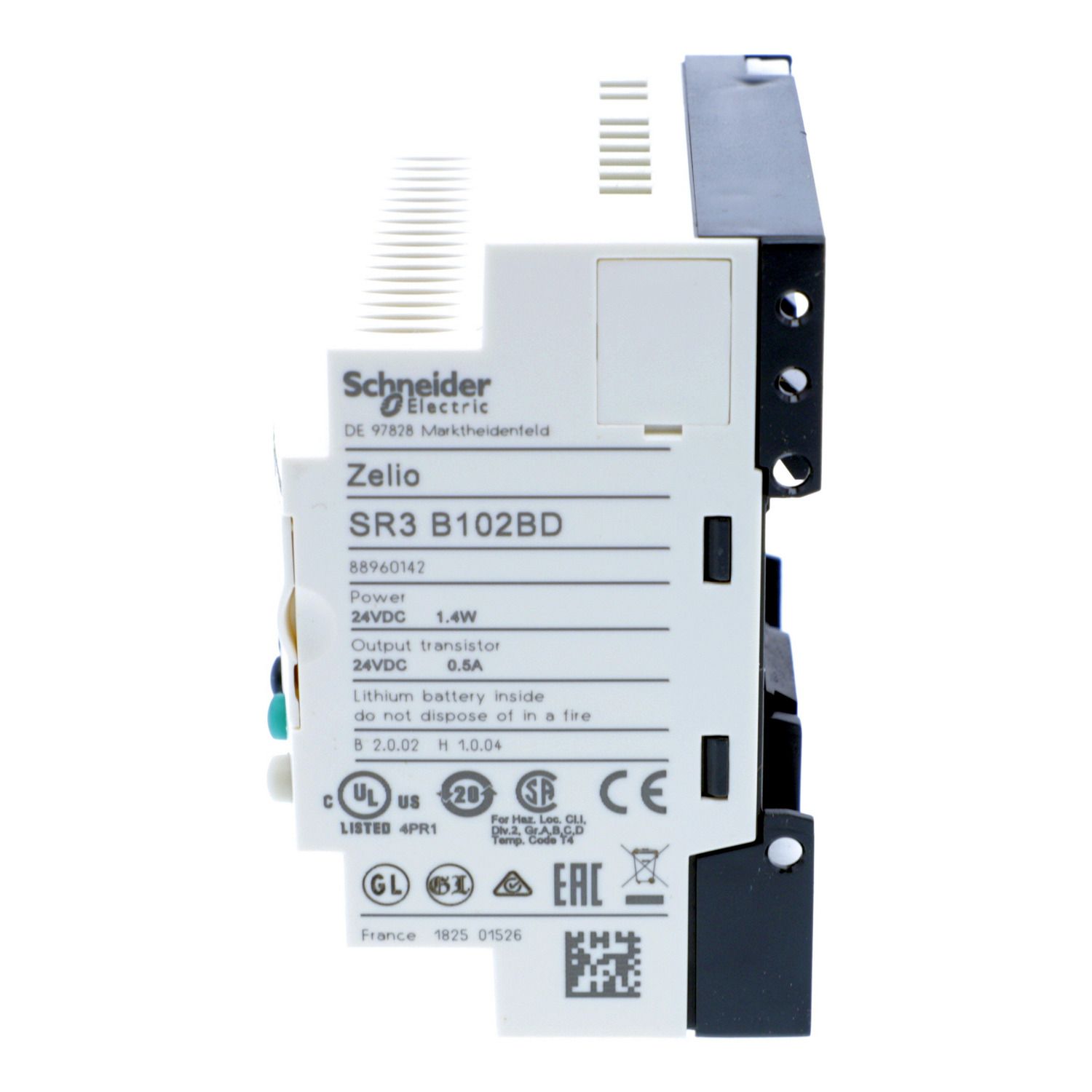 Picture of Modular smart relay, Zelio Logic, 10 I/O, 24 V DC, clock, display