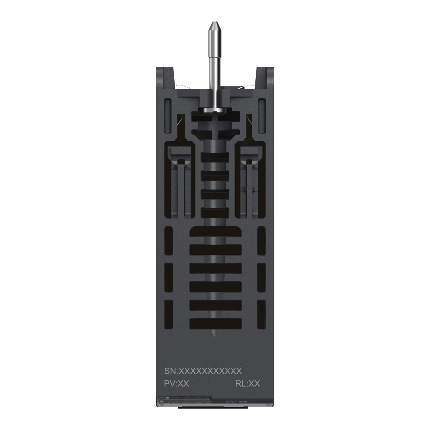 Picture of discrete output module, Modicon X80, 16 NO relay outputs, 24 to 240V AC, 24 to 48V DC