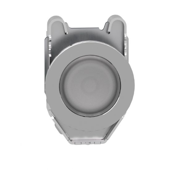 Picture of Head for pilot light, Harmony XB4, flush mounted, white, 30mm, with plain lens, universal LED