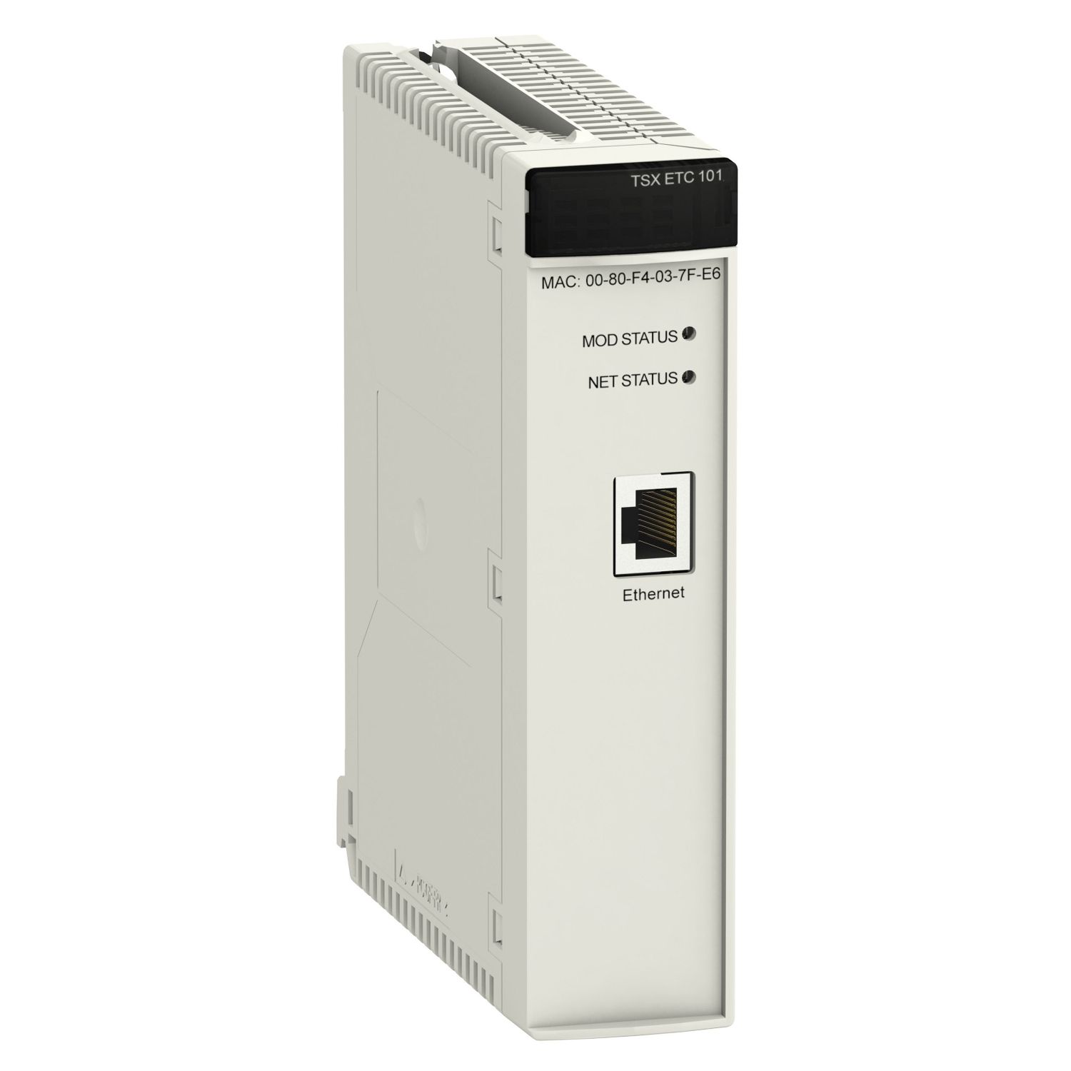 Picture of EtherNet communication module, Modicon Premium, EtherNet/IP, Modbus TCP, 400mA at 5VDC, 10/100 Mbit/s