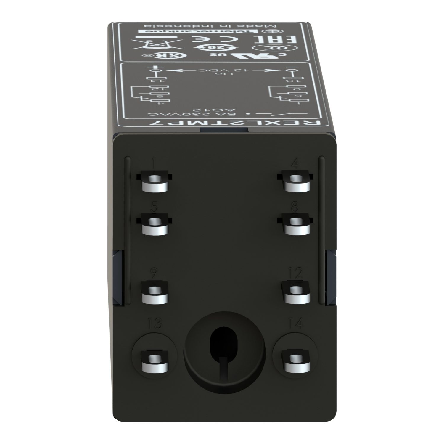 Picture of single function relay, Harmony Timer Relays, 5A, 2CO, 0.1s..100h, on delay, 24V AC