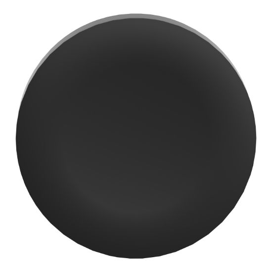 Picture of Antimicrobial plain cap, Harmony XB5, Harmony XB4, black, for flush mounted push button