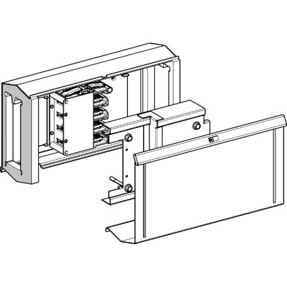 Picture of Jointing unit adapter, Canalis KSA 400A, aluminium, 3L+N+PE, adapter from former KS offer to current KS offer