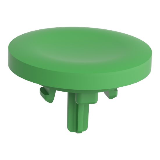 Picture of Antimicrobial plain cap, Harmony XB5, Harmony XB4, green, for flush mounted push button